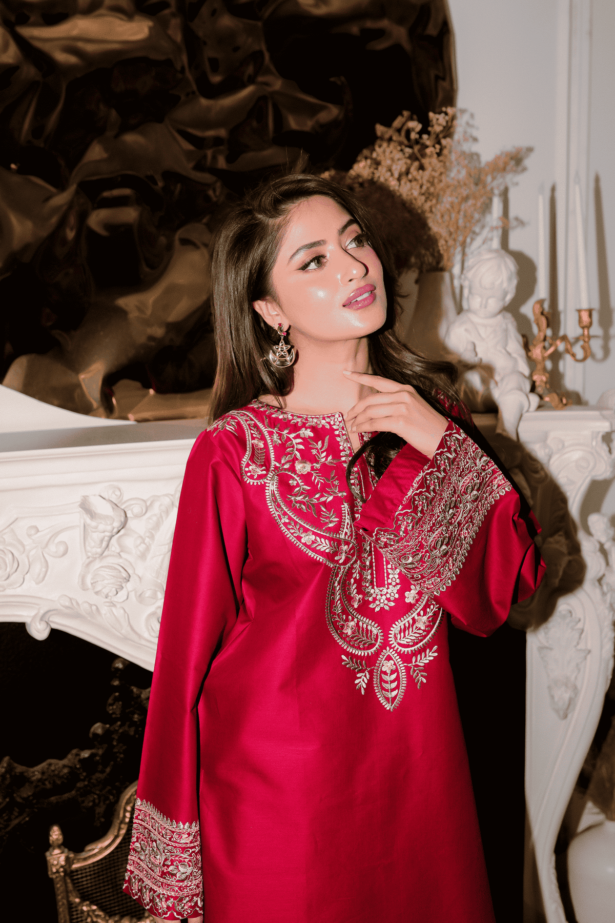 BK Clothings Naaz Lawn Suit Embroidered COD Pakistan