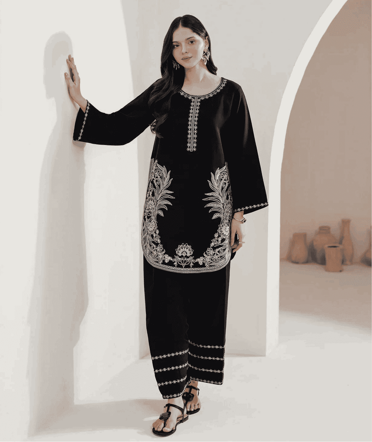 NOARA Lailya Black Suit Summer 2026 BK Clothings Pakistan