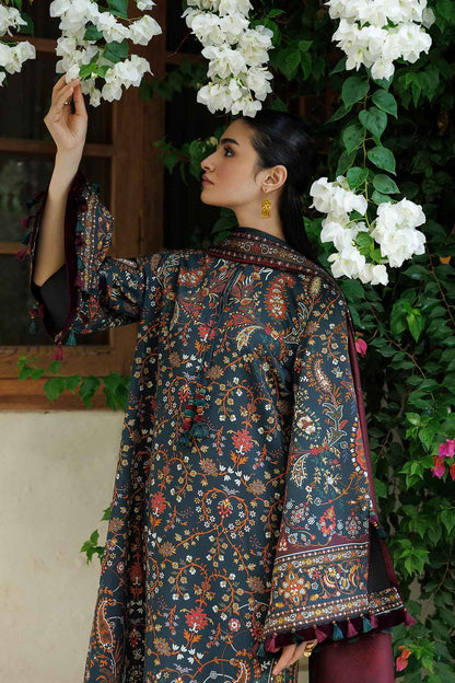 Kovia – 3 Piece Stitched Printed Raw Silk Suit | Women's Winter Pret