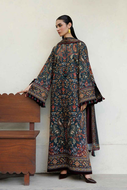 Kovia – 3 Piece Stitched Printed Raw Silk Suit | Women's Winter Pret