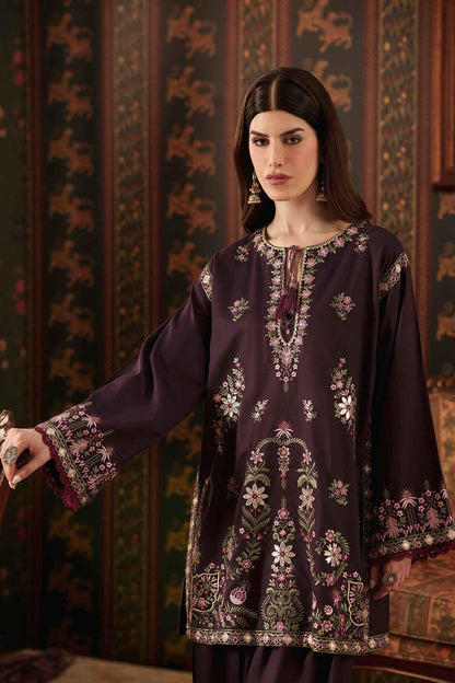 Purple Reign – 2 Piece Stitched Dhanak Suit | Women's Winter Pret