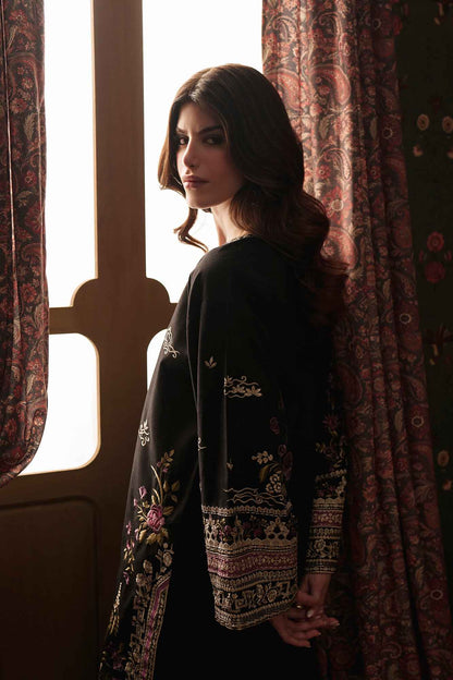 Onyx – 2 Piece Stitched Black Dhanak Suit | Women's Winter Pret
