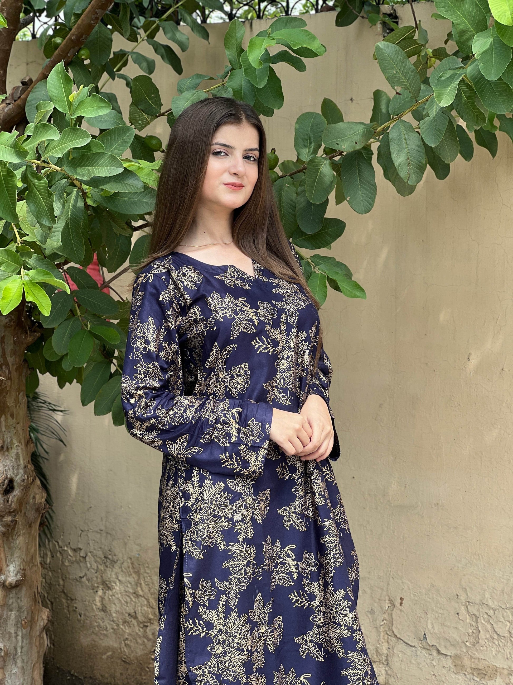 blue fershi shalwar 2pice - BK.Clothings