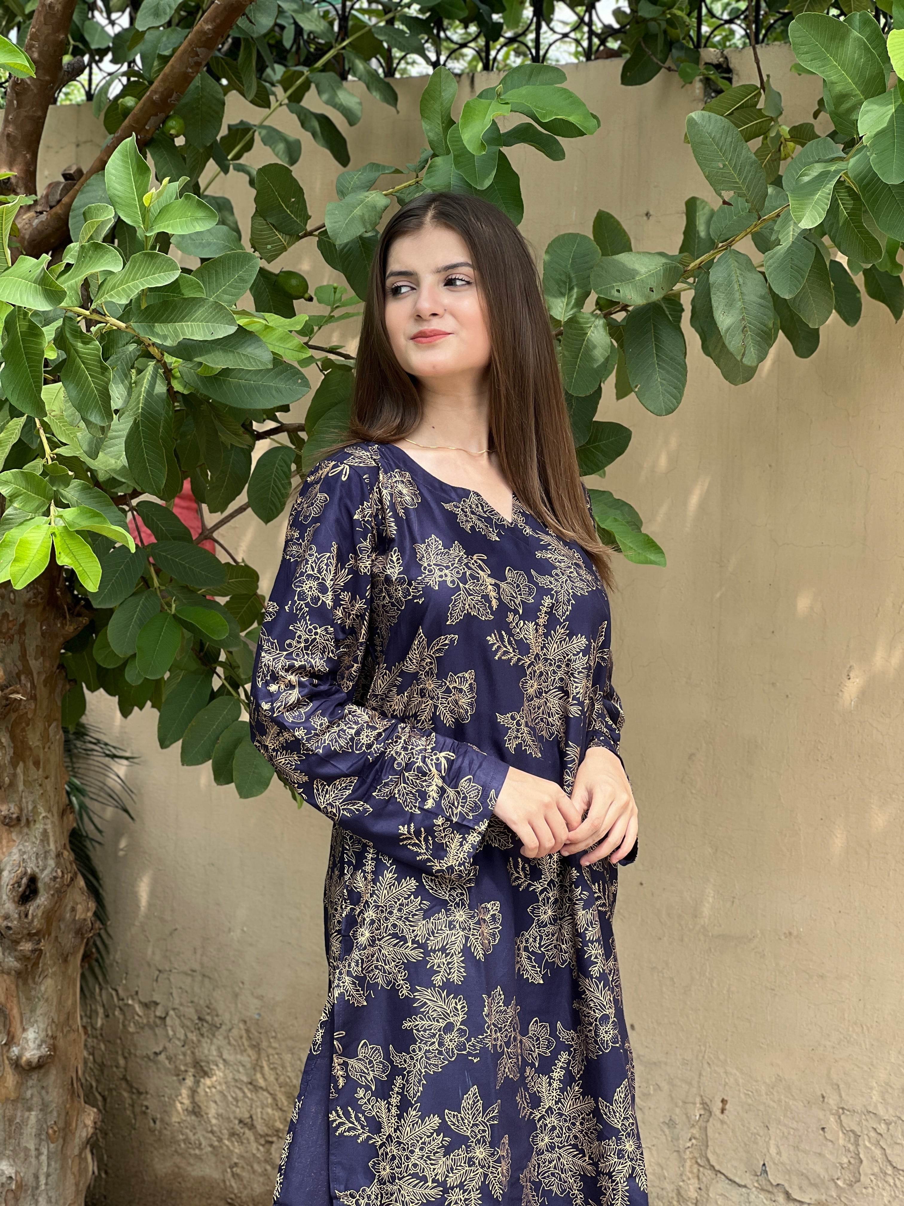 blue fershi shalwar 2pice - BK.Clothings
