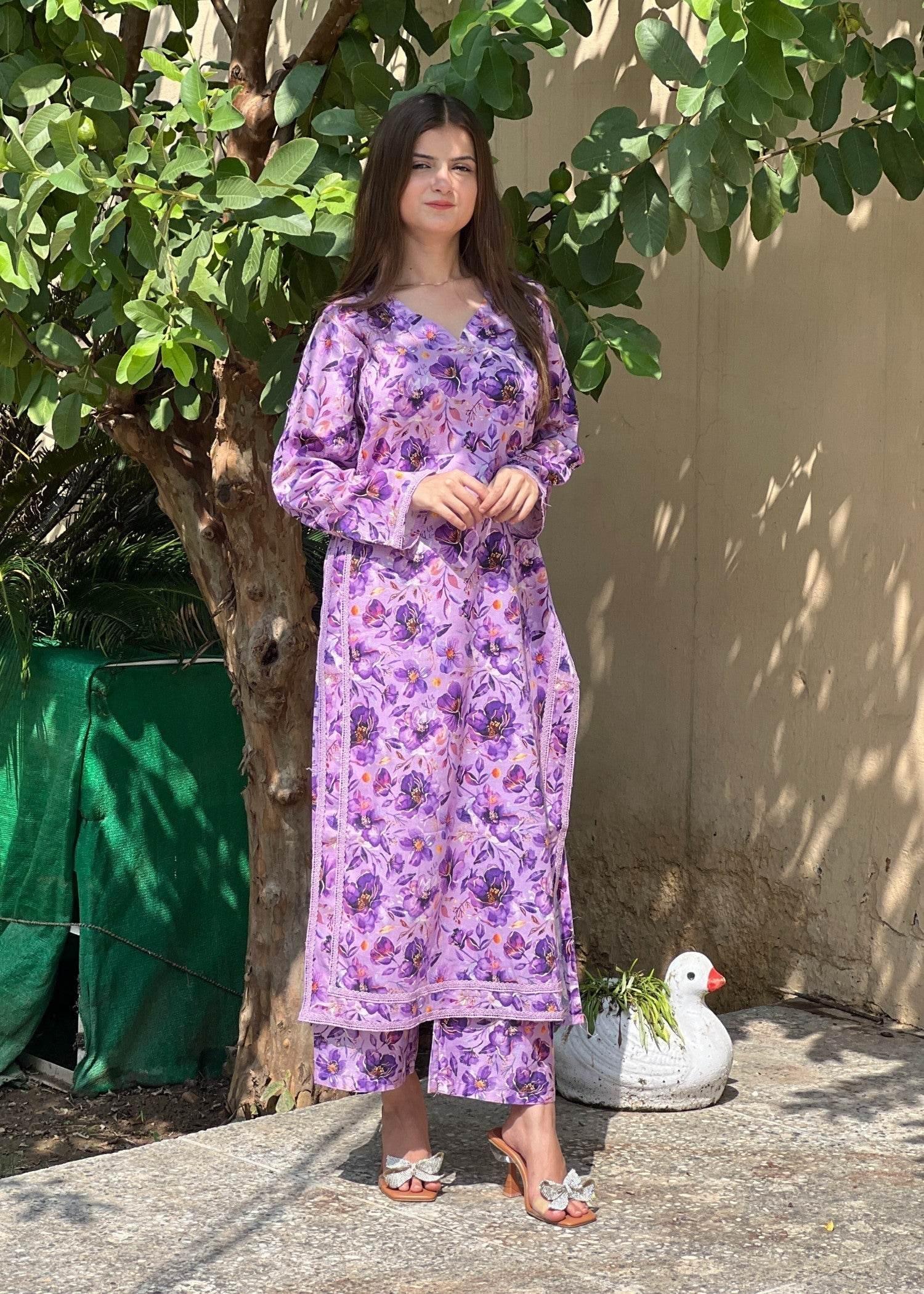 Blue Mirage 2Pc LAwn - BK.Clothings