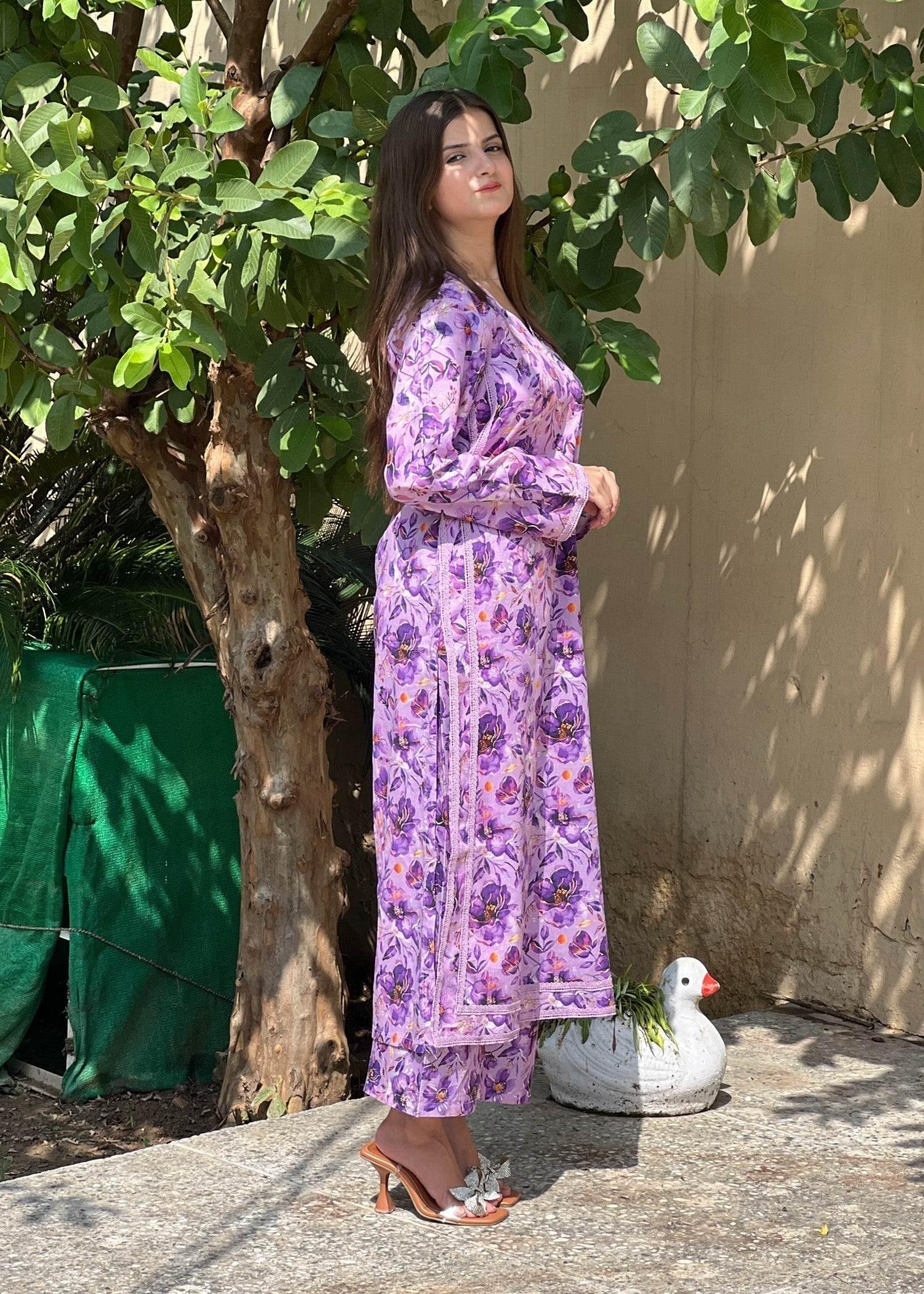 Blue Mirage 2Pc LAwn - BK.Clothings
