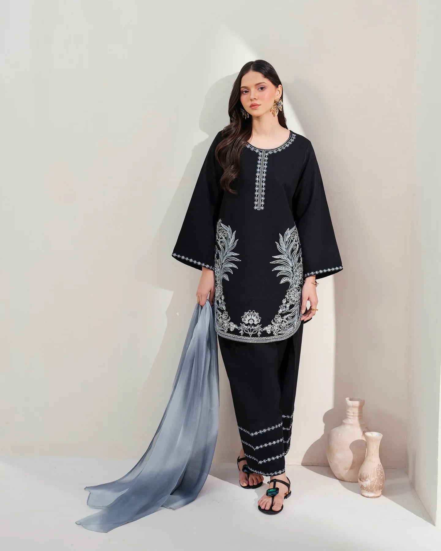 NOARA Lailya 2-Piece Embroidered Suit Ready to Wear
