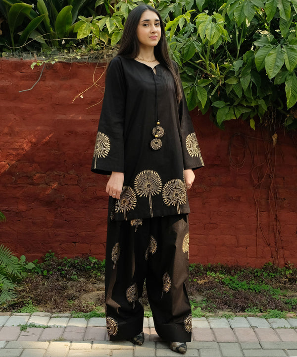 Reyna Lawn 2pice Suit BK.Clothings